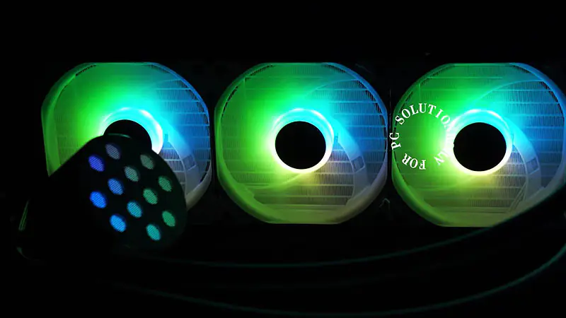 Sama 24cm Aio Cpu Cooler Radiator Copper Display Water Liquid Cooling Pc Cpu Cooler Rgb Glow With Lower Noise Pump