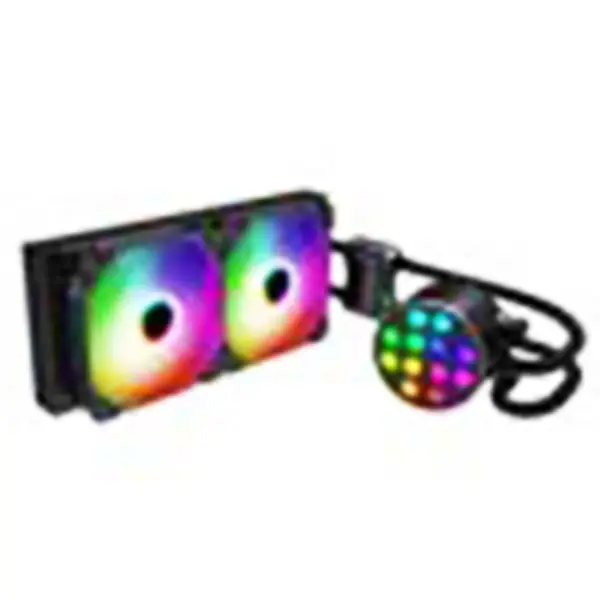 Sama 24cm Aio Cpu Cooler Radiator Copper Display Water Liquid Cooling Pc Cpu Cooler Rgb Glow With Lower Noise Pump