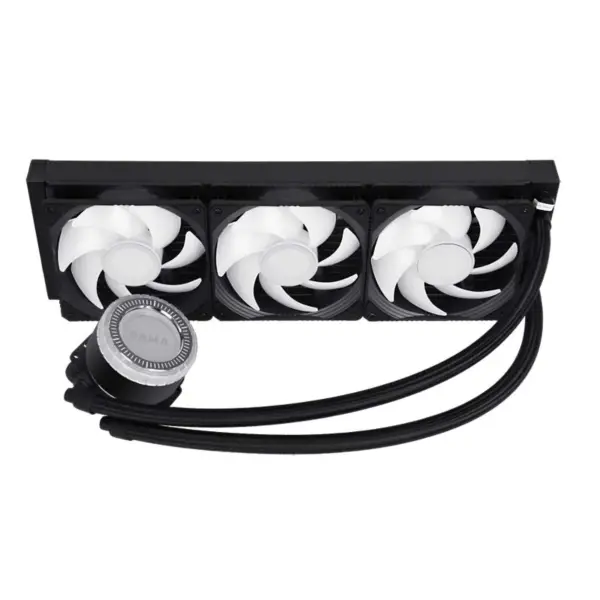 Sama 36cm Aio Cpu Cooler Radiator Copper Display Water Liquid Cooling Pc Cpu Cooler Rgb Glow With Lower Noise Pump
