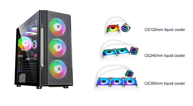 Sama Aio Cpu 360mm Radiator White Black Heatsink Liquid Rgb Cooler Cpu Pc Computer Processor Water Cooling Radiator Pc Gaming