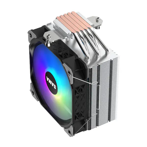 Sama Am4 Am5 Cpu Air Coolers 5 Electroplate Heat Pipes Processor Cooling 115x/1366/1200/2011/2066/1700 Air Cooler