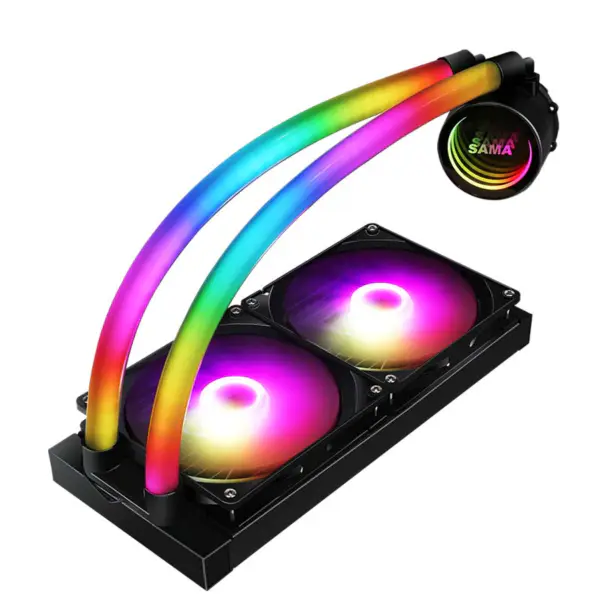 Sama Am4 Am5 Cooler Gaming Computer Liquid Cooler Cpu Cooler Argb Air Pump With Lower Noise