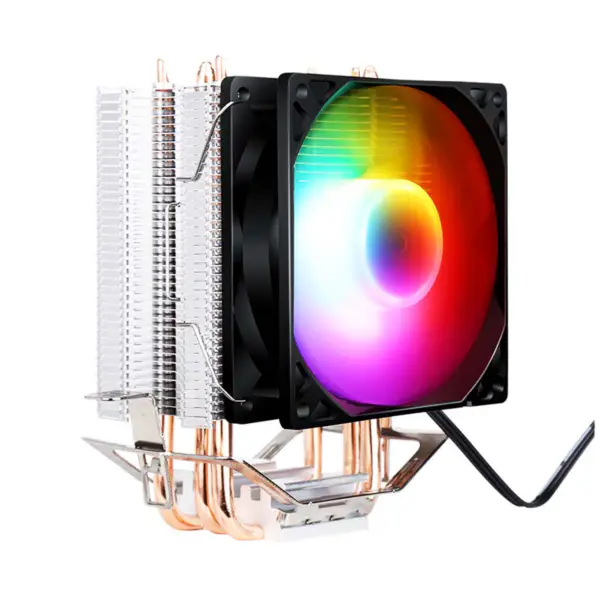 Sama Customizable Logo Computer Cooling Fan 5v 3pin Rgb Heatsink Pc Intel Amd Cpu Air Cooler 3 Heatpipes 40000h Cpu Cooler