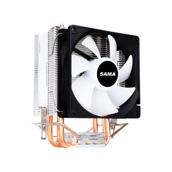 Sama 3 Black Heat Pipes Cpu Air Cooler Laptop Cpu Cooler 35.07cfm Argb Effect Cpu Cooler