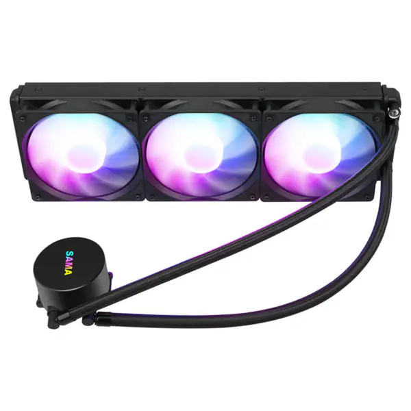 Sama Coloful Fan White Water Cooler For Pc Case