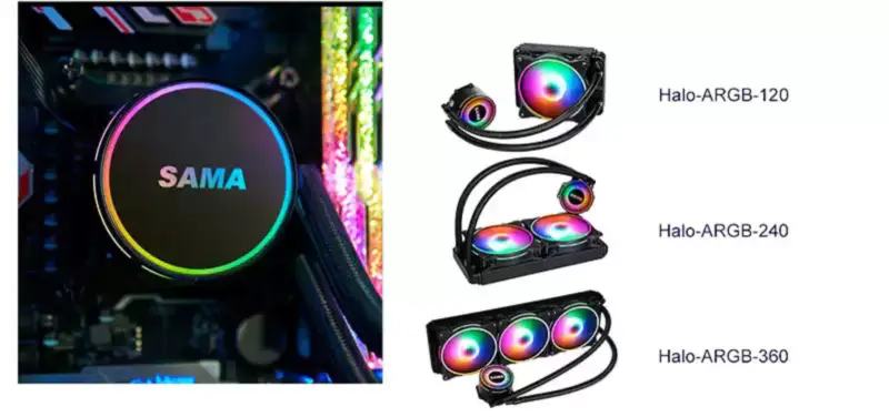 Sama Pc 360mm Radiator Liquid Aio Cpu Cooler Gpu Water Cooling Kit System For Cpu