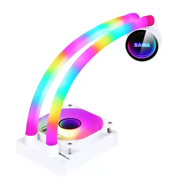 Sama tilpasset 120mm Rgb Lighting Liquid Aio Cooler Cpu Liquid Cooler Vannkjøling Væskekjøler for Pc