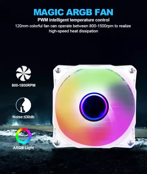 Sama tilpasset 120mm Rgb Lighting Liquid Aio Cooler Cpu Liquid Cooler Vannkjøling Væskekjøler for Pc