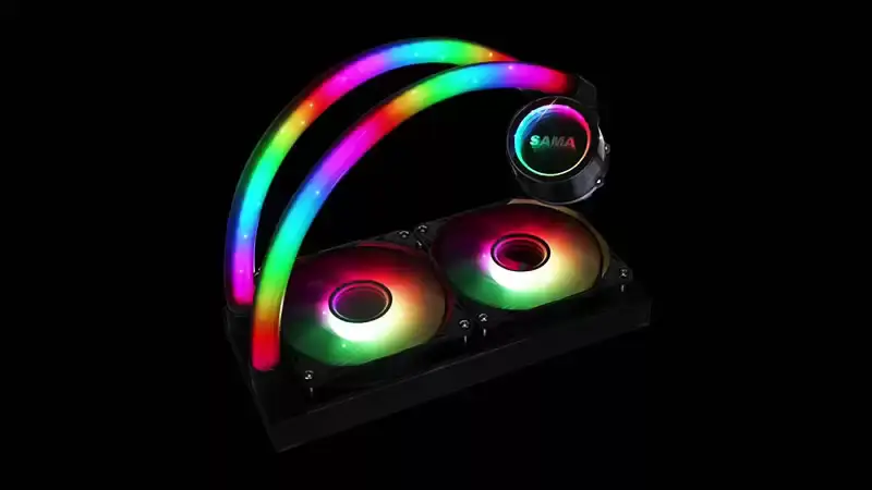 Sama Tilpasset 240mm Rgb Lighting Liquid Aio Cooler Cpu Liquid Cooler Vannkjøling Væskekjøler for Pc