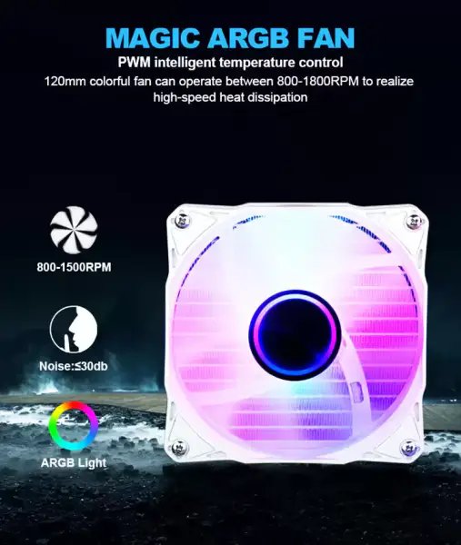 Sama Tilpasset 240mm Rgb Lighting Liquid Aio Cooler Cpu Liquid Cooler Vannkjøling Væskekjøler for Pc