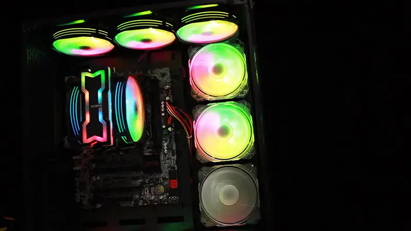 Alseye 120 mm dobbeltvifte med 4 varmerør Rgb CPU-kjøler Aura