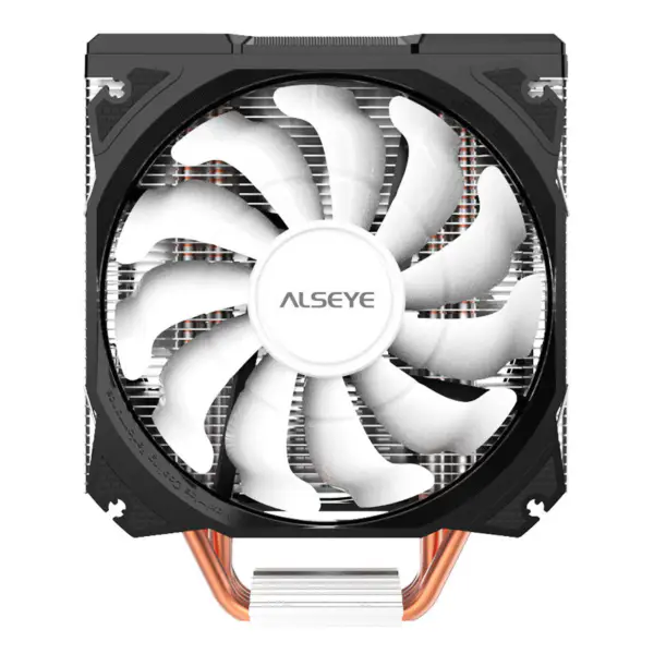 Alseye 120 mm dobbeltvifte med 4 varmerør Rgb CPU-kjøler Aura