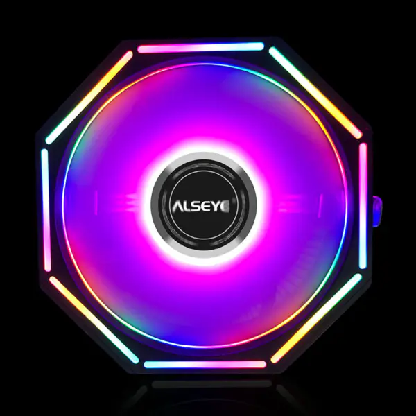 Alseye 120 mm kjøleribbe Rgb kjølevifte CPU-kjøler 775/115x/1200