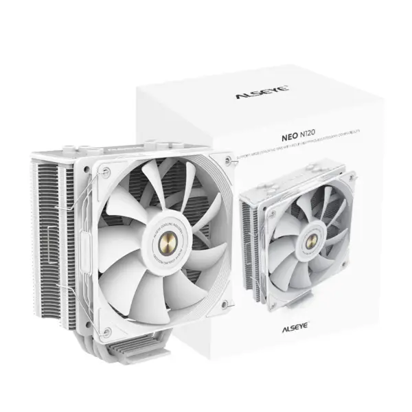 Alseye 12v 120mm Led Rgb Heatsink Kjøler Pc Vifte For 1700 Og Am5