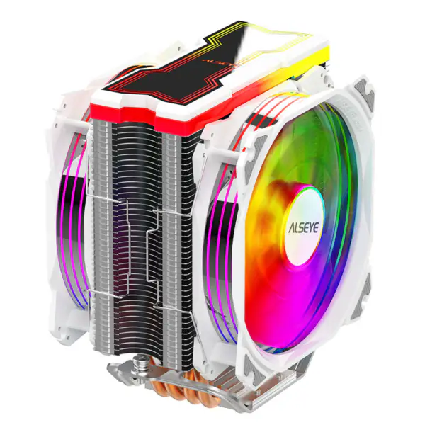 Alseye 4 Heat Pipe 120 mm Sync Dual Fan Tower Argb Cpu Air Cooling Fan