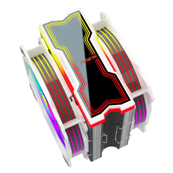 Alseye 4 Heat Pipe 120 mm Sync Dual Fan Tower Argb Cpu Air Cooling Fan