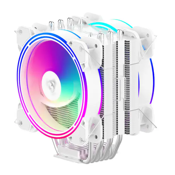 Alseye 6pipes 120 mm kjøleribbe med dobbel vifte Argb CPU-viftekjøler
