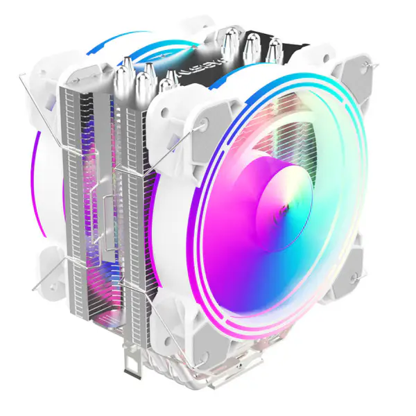 Alseye 6pipes 120 mm kjøleribbe med dobbel vifte Argb CPU-viftekjøler