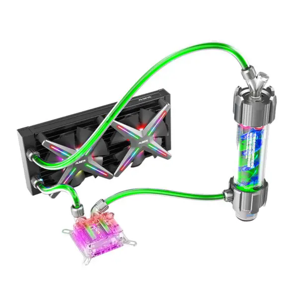 Høy ytelse Diy 240 Xtreme Soft Tube vannkjølesett med 120 mm Rgb-vifte for datamaskin
