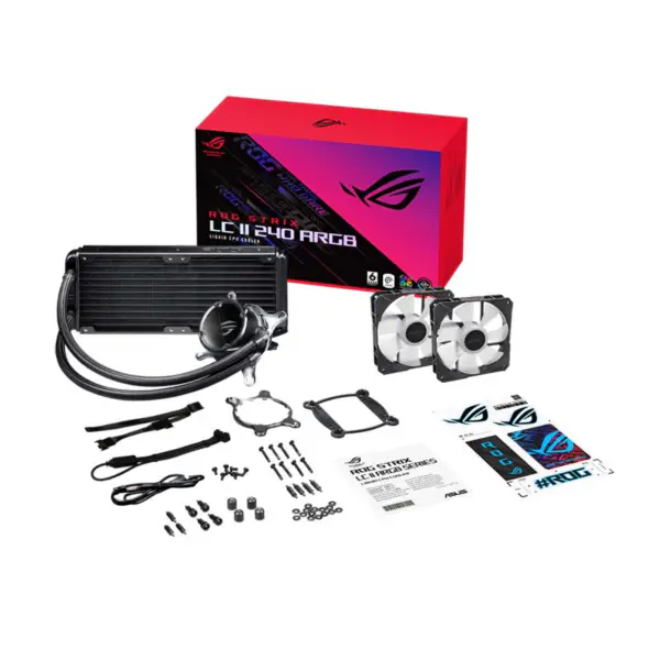 AsUs Rog Ryujin Ii 240 Argb 2fans integrert vannkjølingsradiator 12. generasjons CPU Asetek prosessor kjøling