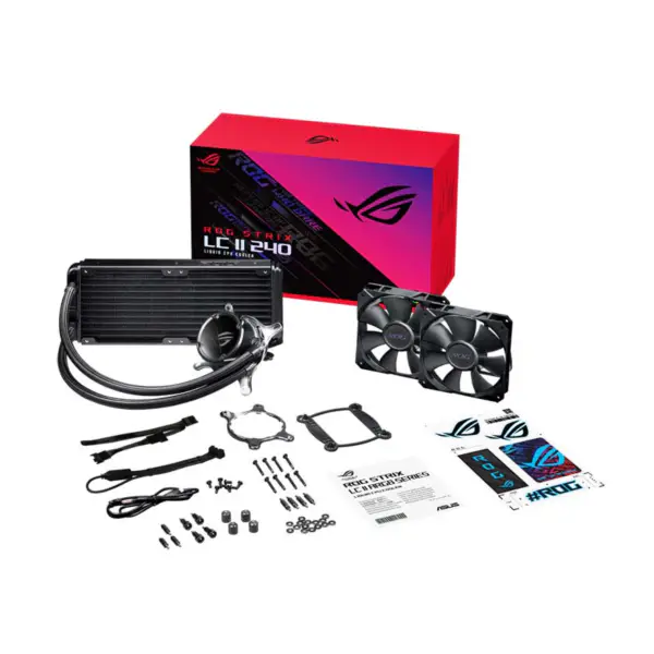 AsUs Rog Strix Lc Ii 240 2fans integrert vannkjølt radiator CPU Asetek 7th Pwm Dc Cpu kjølevifte