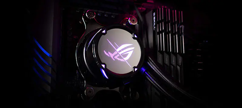 AsUs Rog Strix Lc Ii 240 2fans integrert vannkjølt radiator CPU Asetek 7th Pwm Dc Cpu kjølevifte