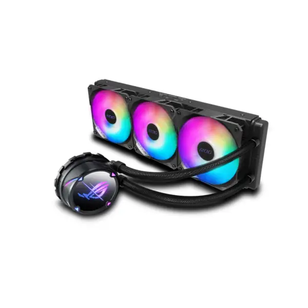AsUs Rog Strix Lc Ii 360 Argb 3fans Integrated Water Cooled Radiator 12th Gen Cpu Asetek 7th Pwm Dc Cpu Cooling Argb Fan