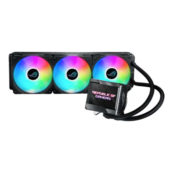 AsUs Rog Ryujin Ii 360 Argb 3fans integrert vannkjølt radiator 12. generasjons CPU Asetek 7. generasjons 3,5-tommers Lcd Pwm Dc Argb Cool Fan